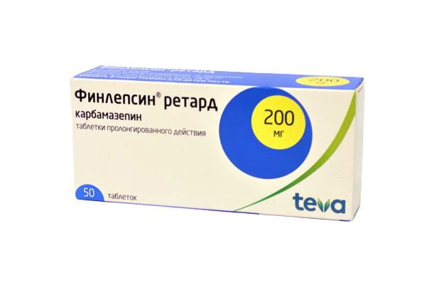 Финлепсин ретард таб. 200мг №50