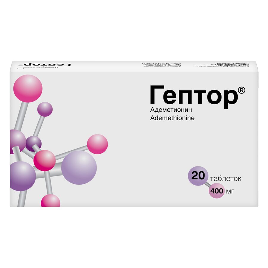 Гептор таб. п/о 400мг №20