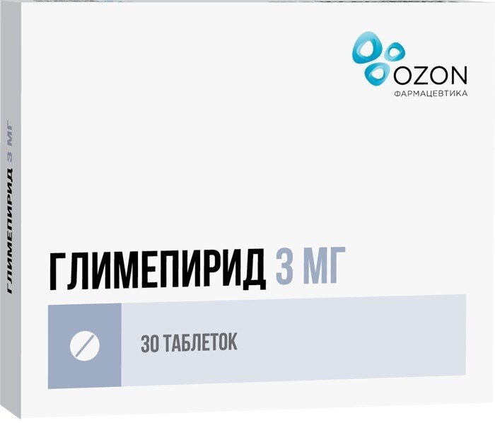 Глимепирид таб. 3мг №30 в Санкт-Петербурге и области
