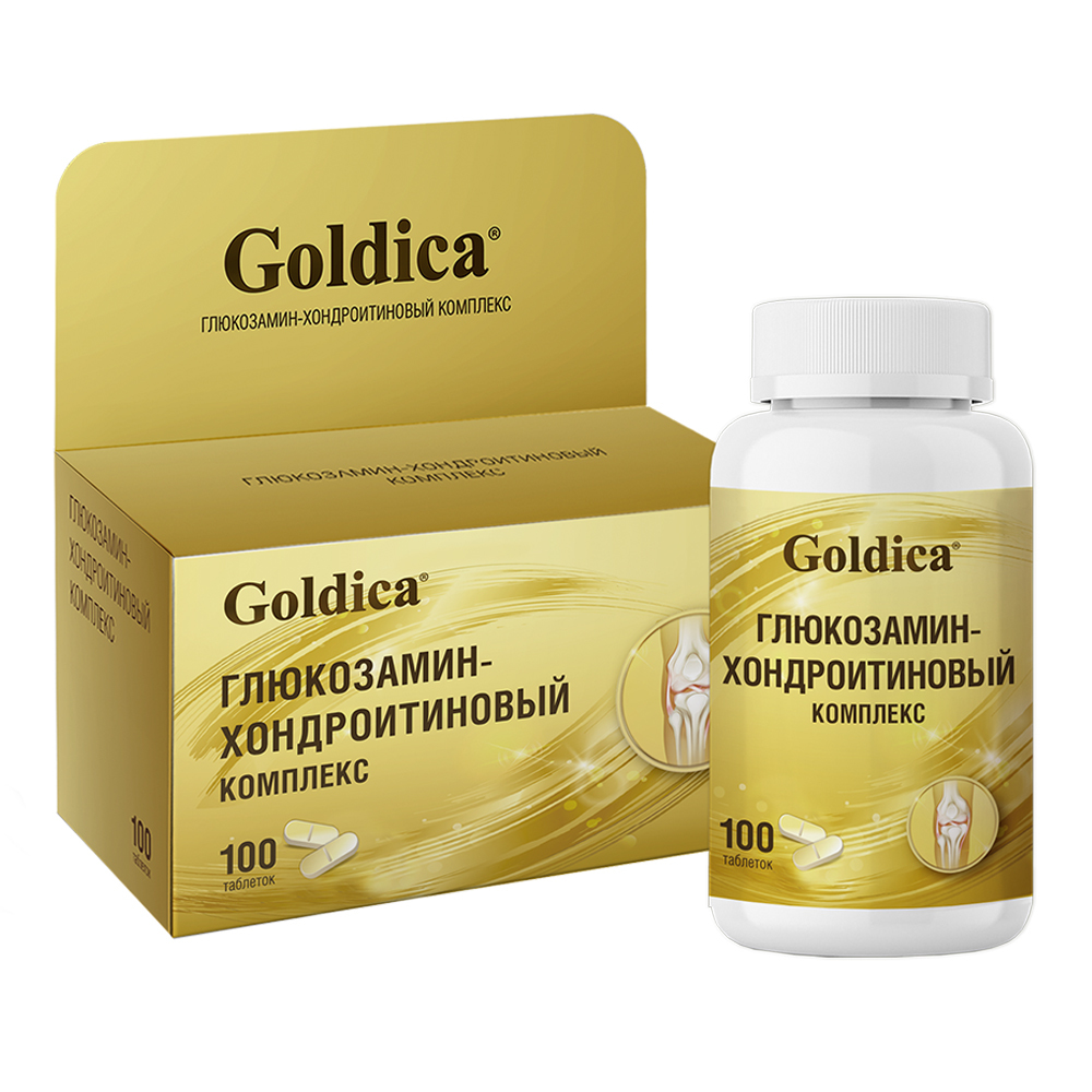 Голдика Глюкозамин-хондроитиновый комплекс таб. №100