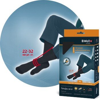 Би Велл гольфы компрес. муж. JW-127 2кл. р.5 черный в Петрозаводске