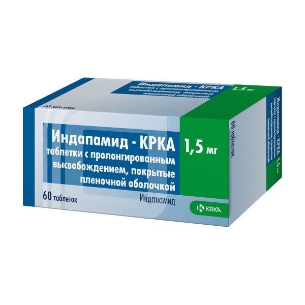 Индапамид-КРКА таб. п/о пролонг 1,5мг №60