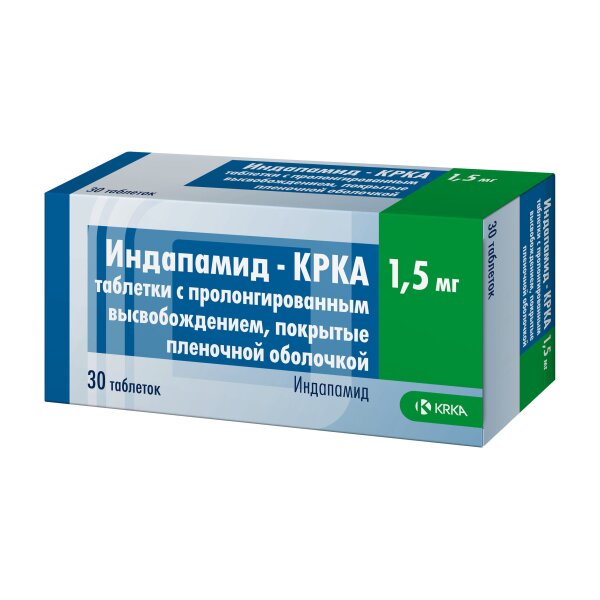Индапамид-КРКА таб. п/о пролонг 1,5мг №30 в Барнауле