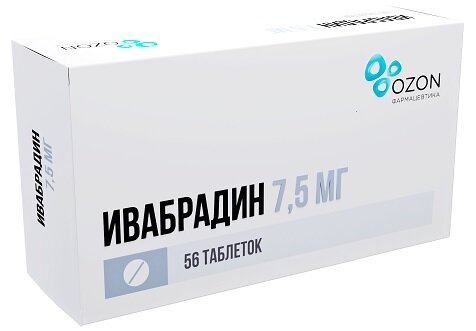 Ивабрадин таб. п/п/о 7,5мг №56 в Медведово