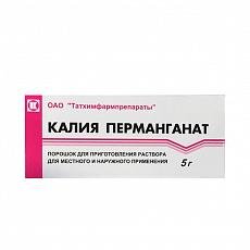 Калия перманганат пор. флакон 5г в Санкт-Петербурге и области