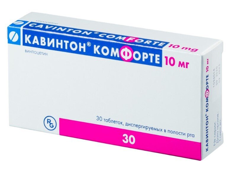 Кавинтон Комфорте Таб. Дисперг. 10мг №30 По Цене 227 Рублей Купить.