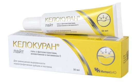 Келокуран лайт гель с фитоэк. аллантоин/вит. С 30мл
