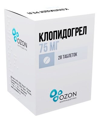 Клопидогрел таб. п/п/о 75мг №28 в Меленках