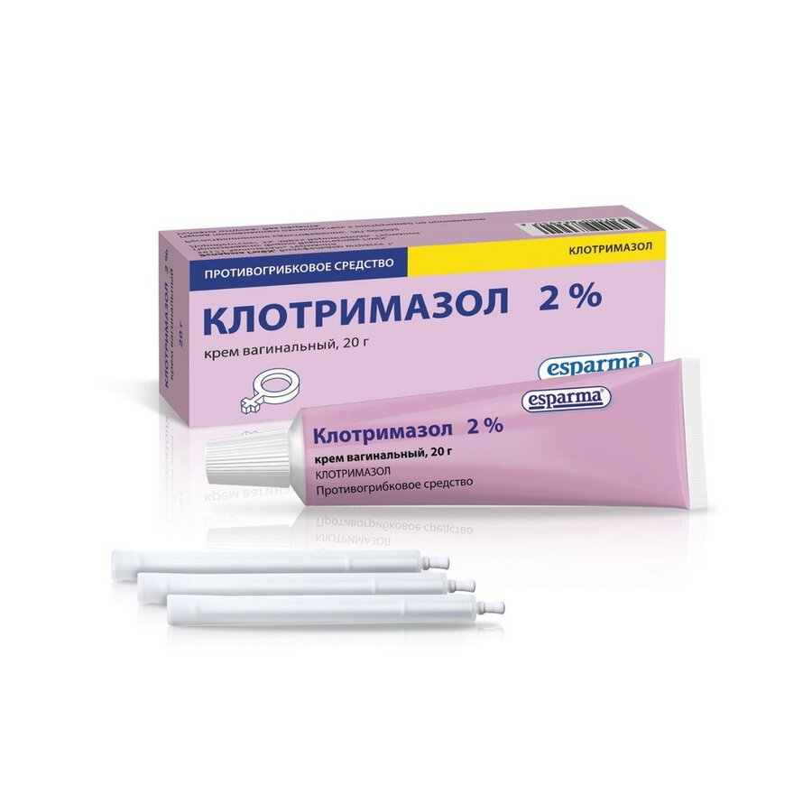 Клотримазол крем ваг. 2% 20г + 3 апликатора в Костроме