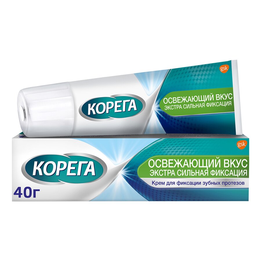 Корега крем д/фикс. зуб. протезов 40г Освежающий в Телмана