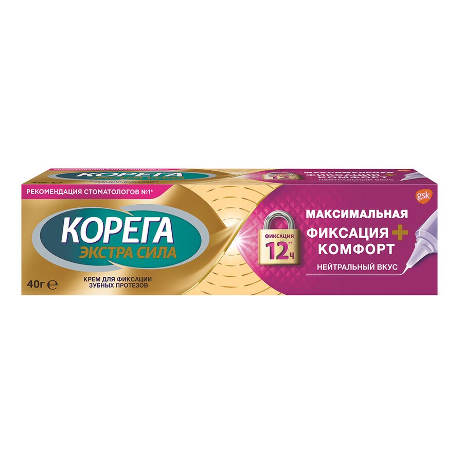 Корега крем д/фикс. зуб. протезов 40г Комфорт