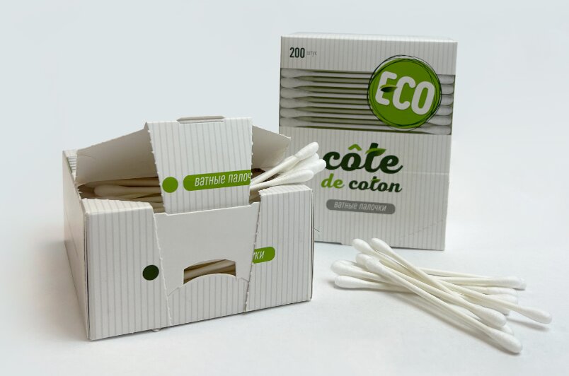 Кот де Котон палочки ватные белые №200