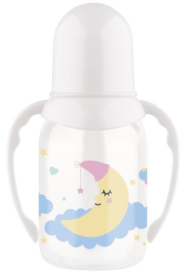 Лабби бутылочка полипропил. с силик. молоч. соской и ручками 0мес+ 125мл (арт. 15201/12)