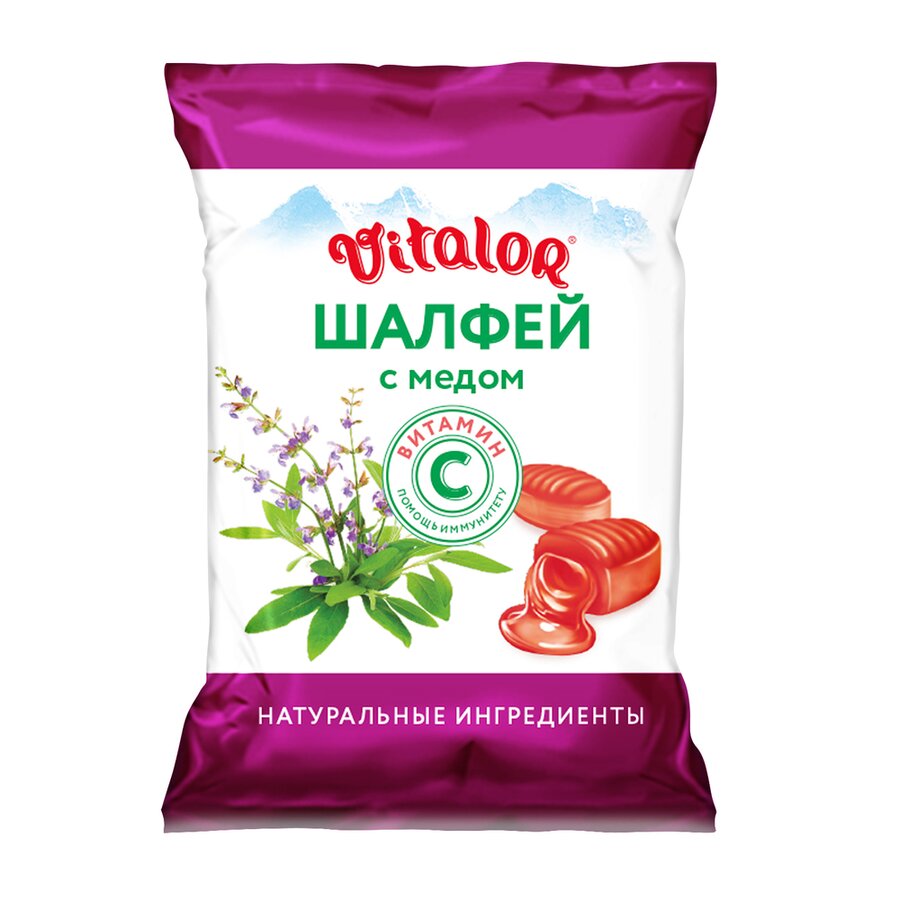 Виталор карамель леденцовая шалфей/мед+вит.С 60г в Тутаево