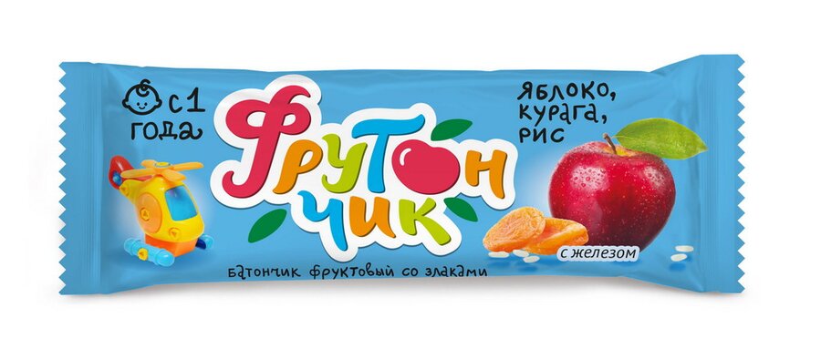 Леовит батончик Фрутончик яблоко/курага/рис 20г в Санкт-Петербурге и области