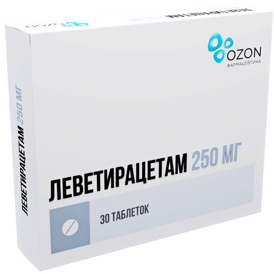 Леветирацетам таб. п/п/о 250мг №30