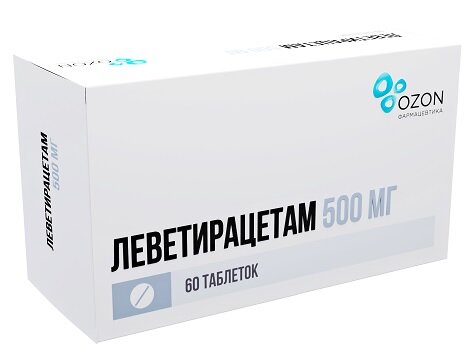 Леветирацетам таб. п/п/о 500мг №60