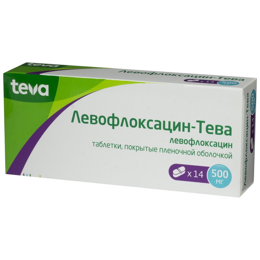 Левофлоксацин Тева таб. п/о 500мг №14 в Истре