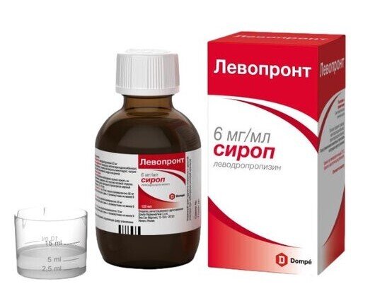 Левопронт сироп 6мг/мл 120мл