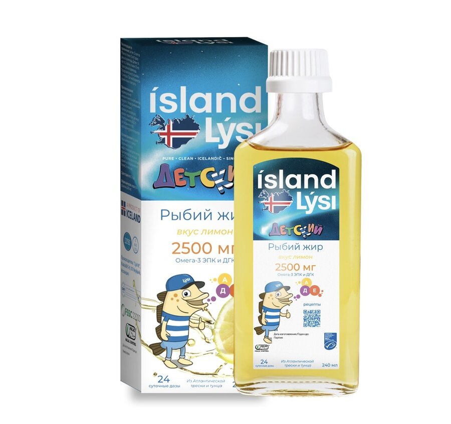 Лиси омега-3 с лимоном дет. 240мл