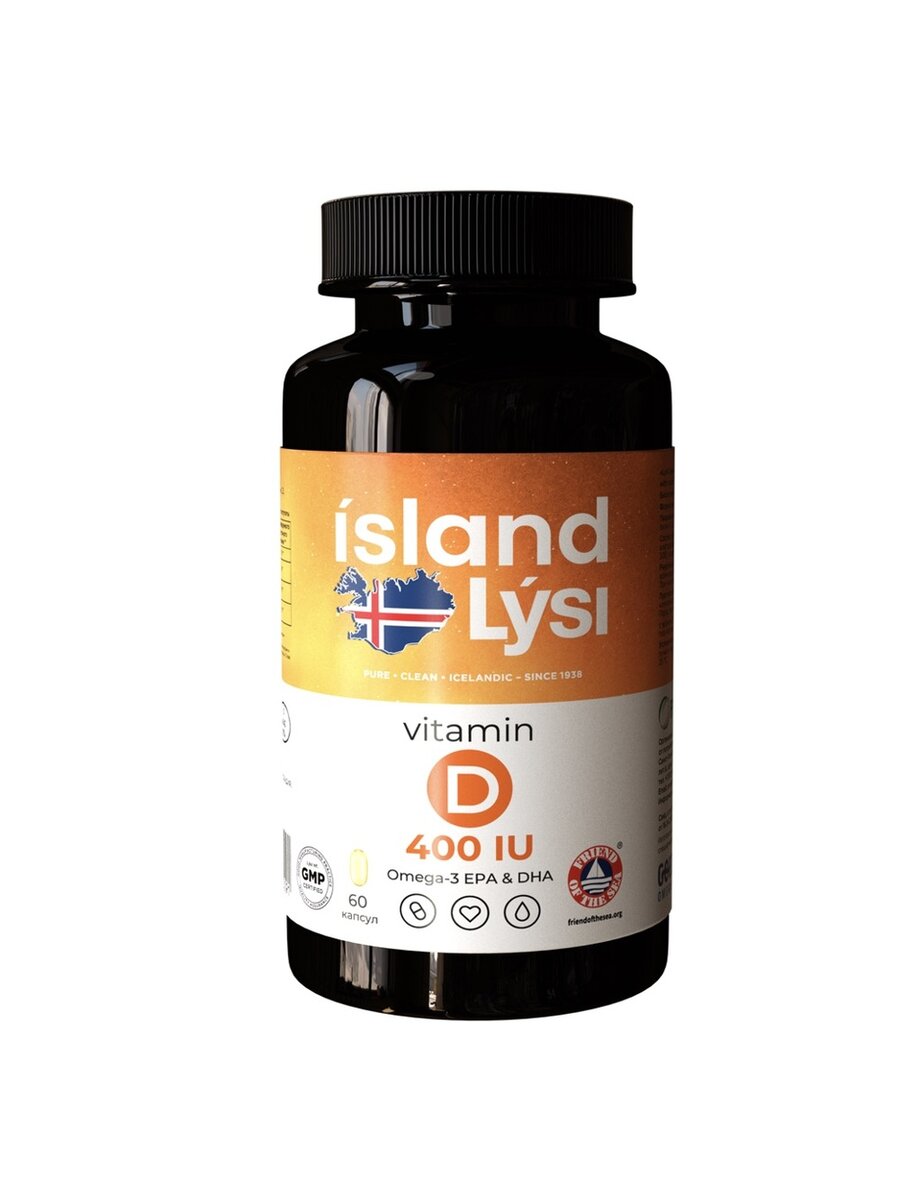 Лиси Омега-3 с вит. Д3 400МЕ капс.№60