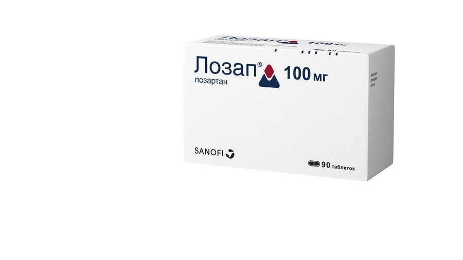 Лозап таб. п/о 100мг №90 в Санкт-Петербурге и области