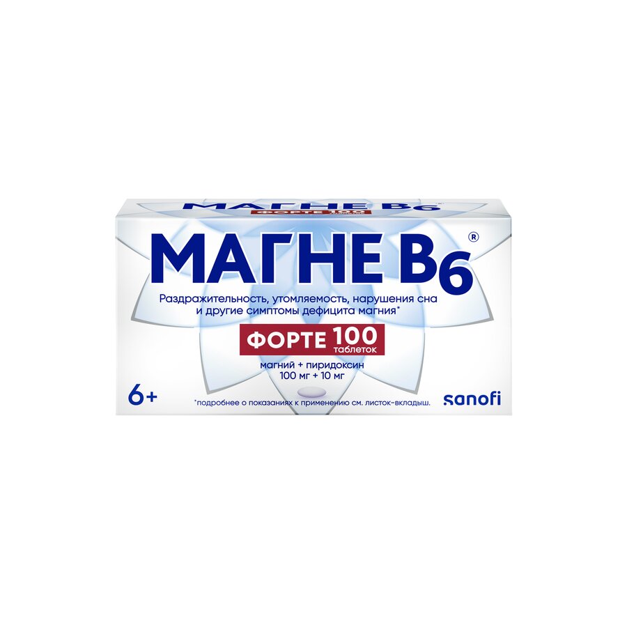 Магне В6 форте таб. п/п/о №100