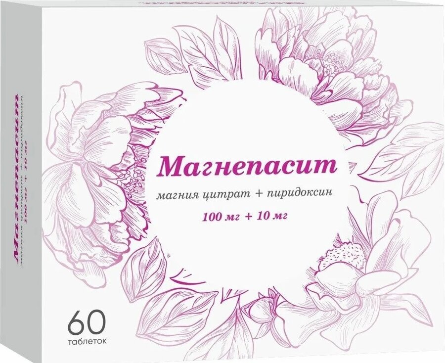 Магнепасит таб. п/п/о 100мг+10мг №60 в Медведово
