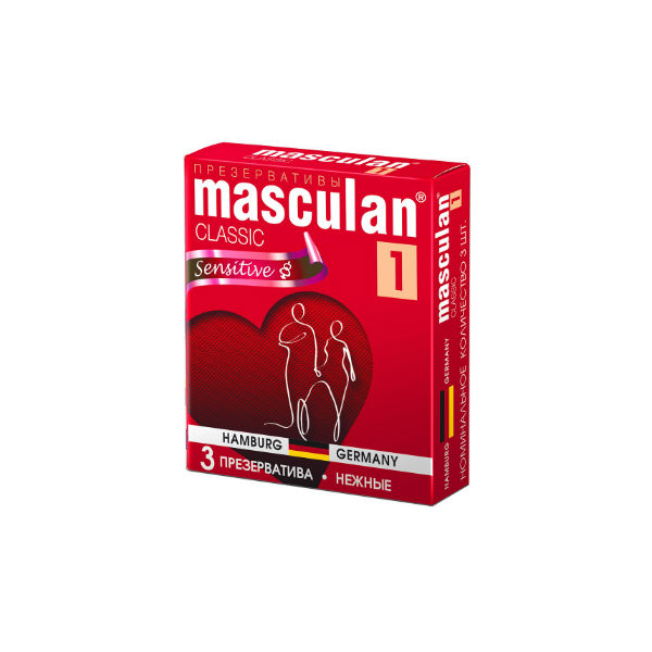 Маскулан Презервативы 1 Классик нежные №3 maxus sensitive презервативы ультратонк 3 шт