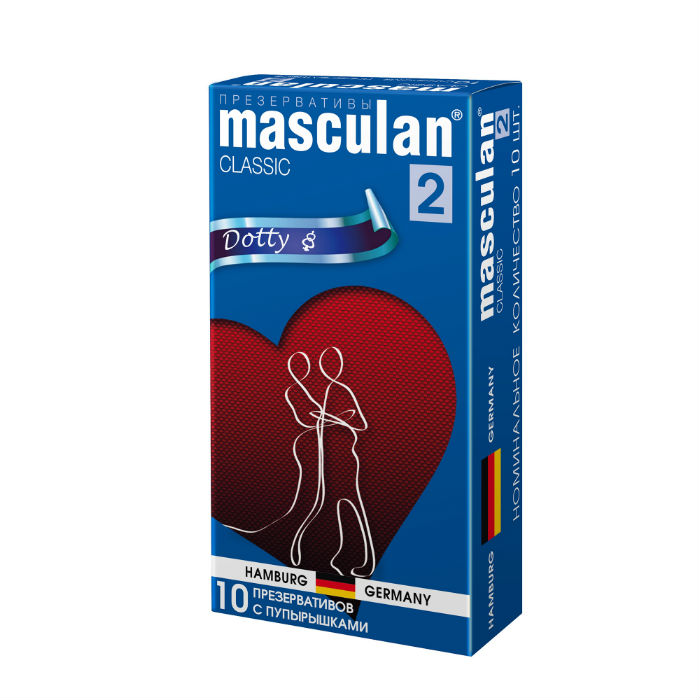 Маскулан Презервативы 2 Классик с пупырышками №10 vizit презервативы c пупырышками со смазкой 12