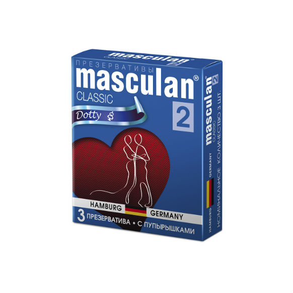 Маскулан Презервативы 2 Классик с пупырышками №3 презервативы контекс классик 12