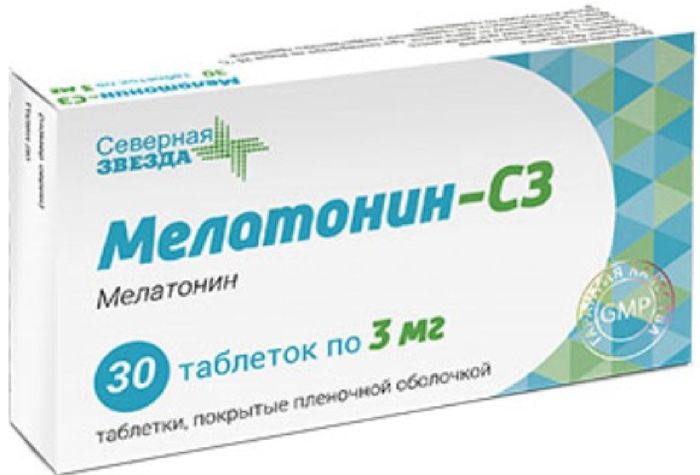 Мелатонин-СЗ таб. п/о 3мг №30