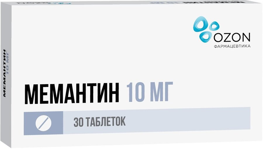 Мемантин таб. п/о 10мг №30