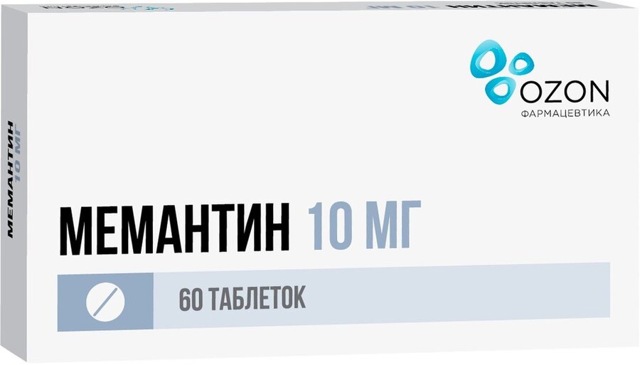 Мемантин таб. п/о 10мг №60