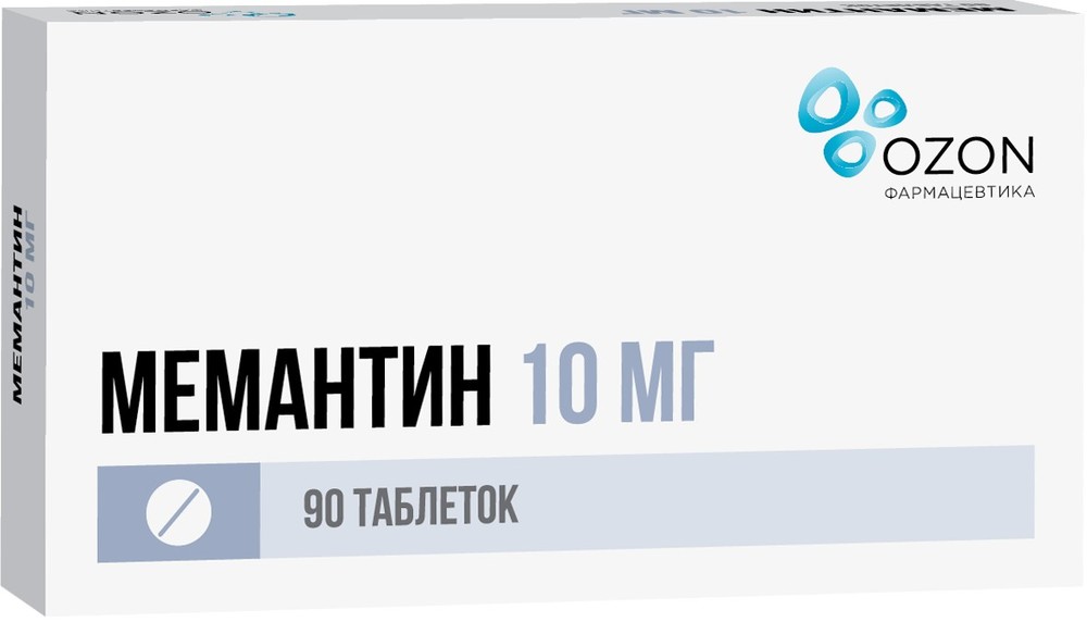 Мемантин таб. п/о 10мг №90