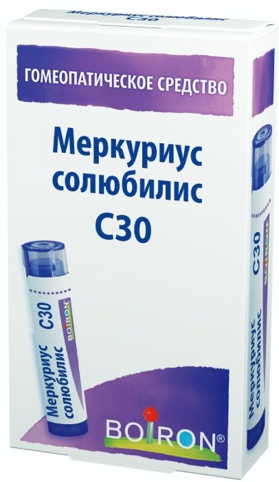 Меркуриус солюбилис C30 гранулы гомеопатич. 4г