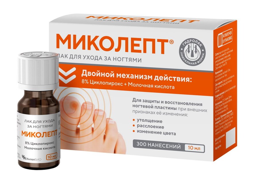 Миколепт лак д/ногтей противогрибковый 10мл в Медведово