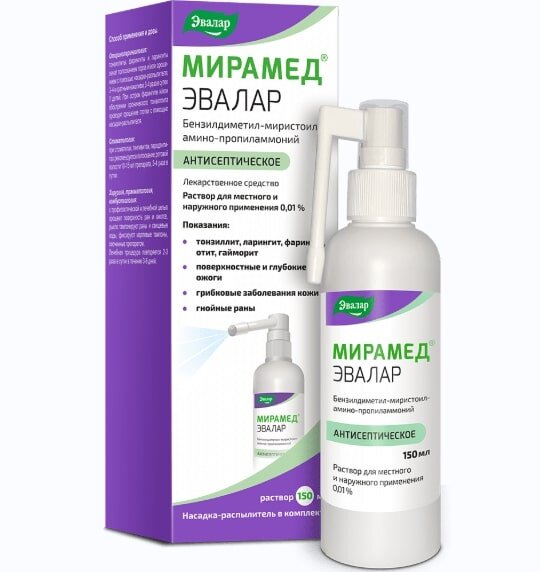 Мирамед Эвалар р-р д/мест. наруж. прим. 0,01% 150мл