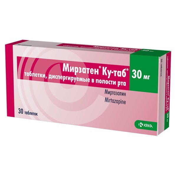 Мирзатен Ку-таб таб. дисперг. в полости рта 30мг №30