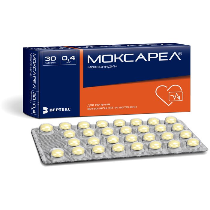 Моксарел таб. п/о 0,4мг №30 в Подольске