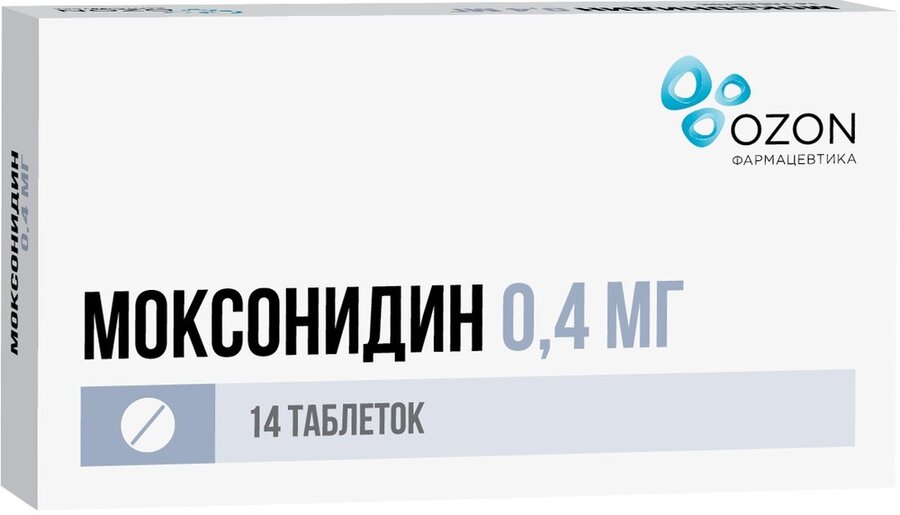 Моксонидин Озон таб. п/о 0,4мг №14 в Барнауле