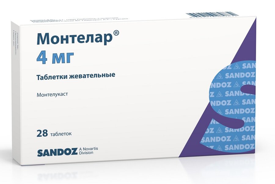 Монтелар таб. жев. 4мг №28