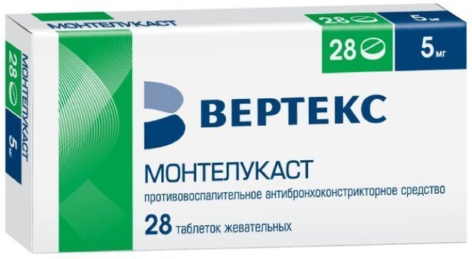 Монтелукаст-Вертекс таб. жеват. 5мг №28