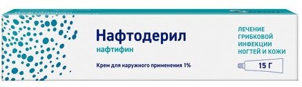 Нафтодерил крем д/наруж. прим. 1% 15г