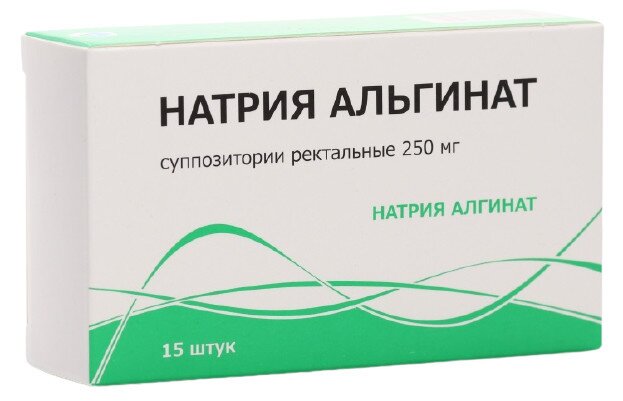 Натрия альгинат супп. рект. 250мг №15 в Калуге