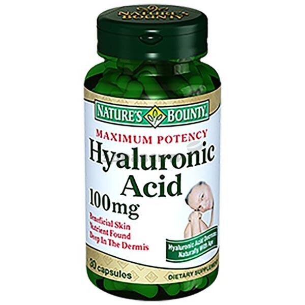 Нэйчес Баунти Гиалуроновая кислота 100мг капс. №30