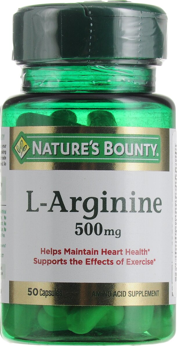 Нэйчес Баунти L-Аргинин 500мг капс. №50