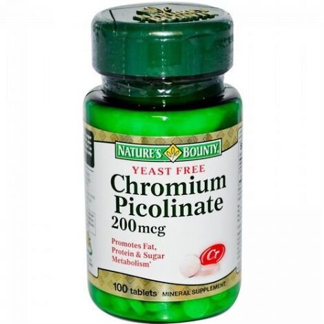 Нэйчес Баунти Пиколинат хрома бездрожжевой таб. №100