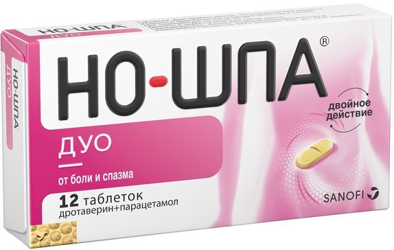 Но-шпа Дуо таб. 40мг+500мг №12 в Калуге