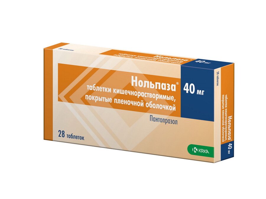 Нольпаза таб. п/о 40мг №28